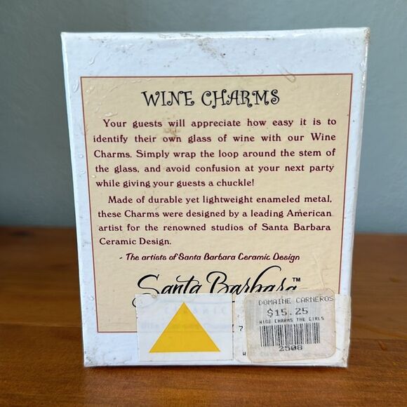 Santa Barbara Personality Wine Charms champagne cosmopolitan shopping fashion - Picture 5 of 5